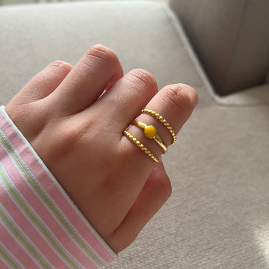 BAGUE TRIO BALI JAUNE