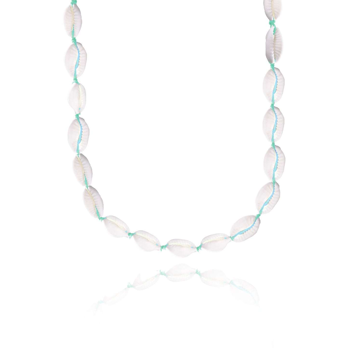 COLLIER SHELL - VERT TURQUOISE