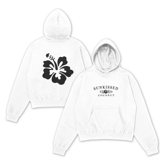 SUNKISSED COCONUT HOODIE - white | black